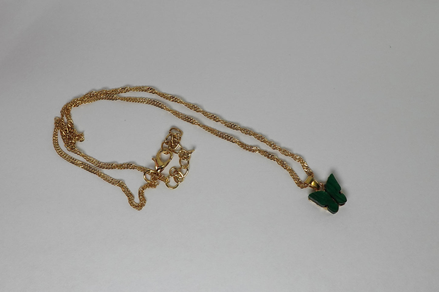 Green Butterfly Necklace